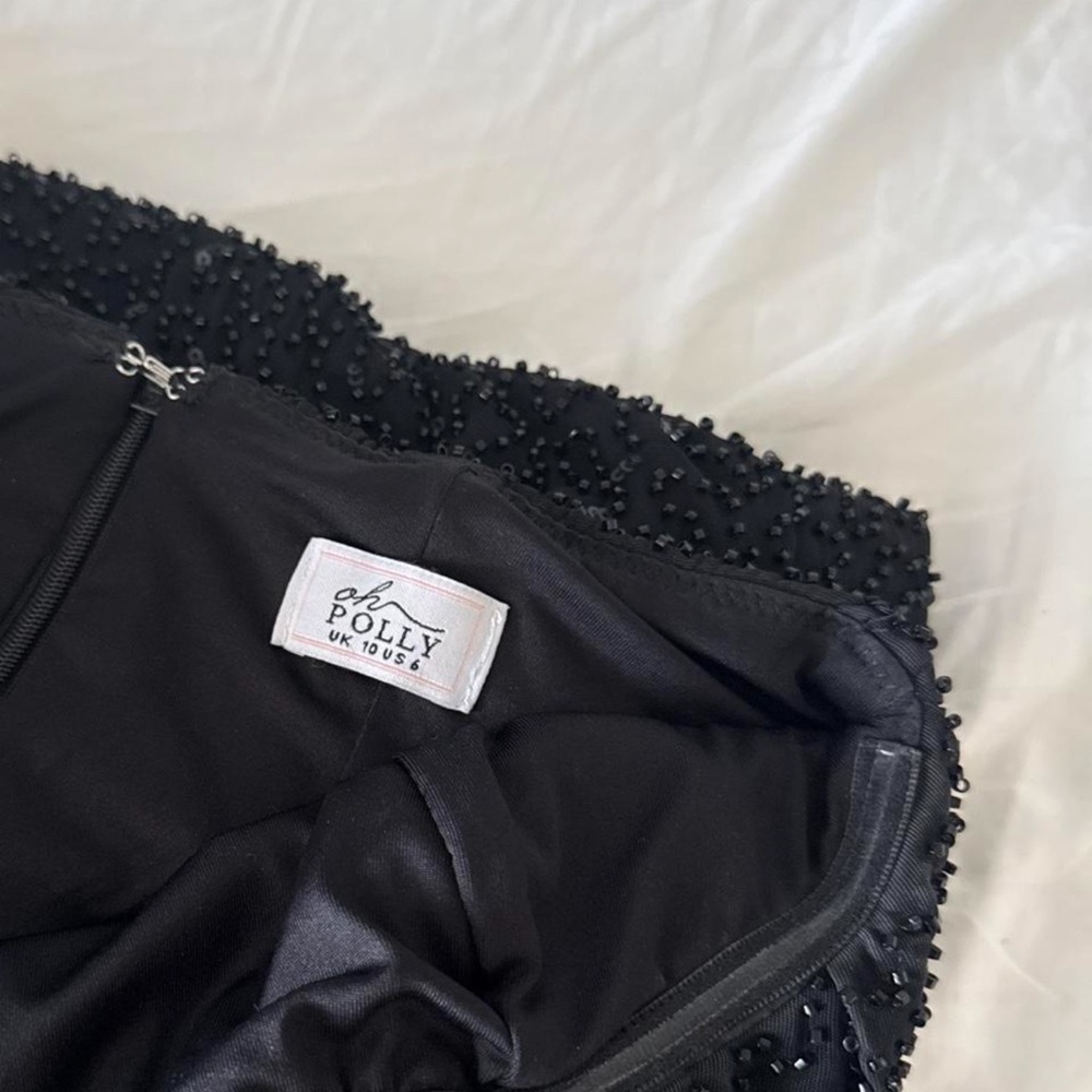 Oh Polly La Rochette embellished black maxi dress - Picture 5 of 5
